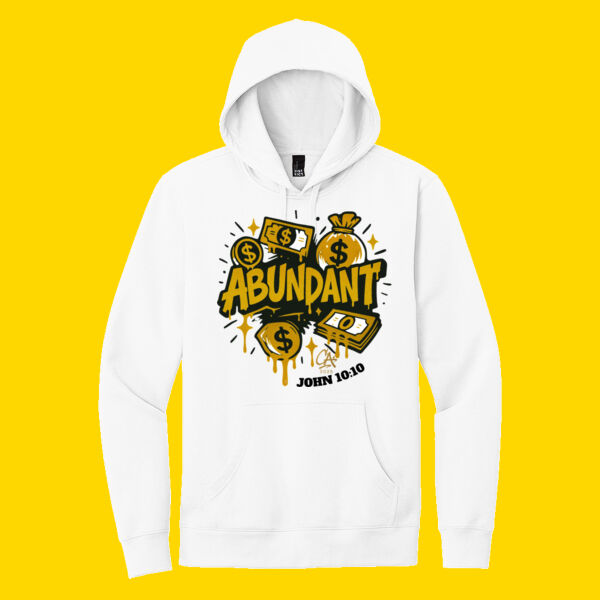 Abundant White/Gold Hoodie Thumbnail