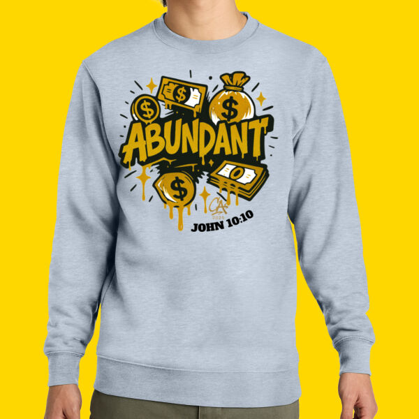 Abundant White/Gold Sweatshirt Thumbnail