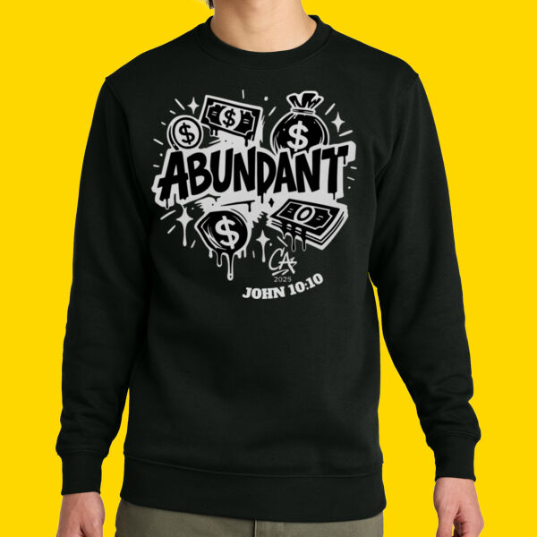 Abundant Black/ White Sweatshirt Thumbnail