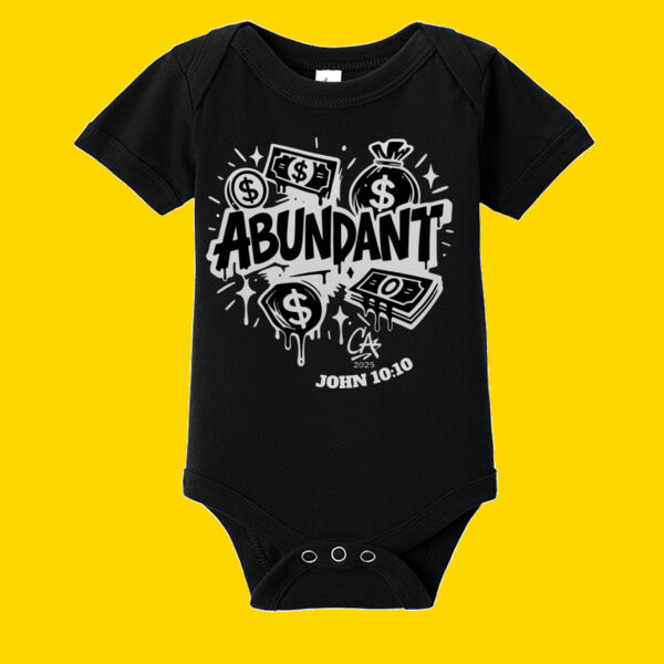 Abundant Black/ White Baby One Thumbnail