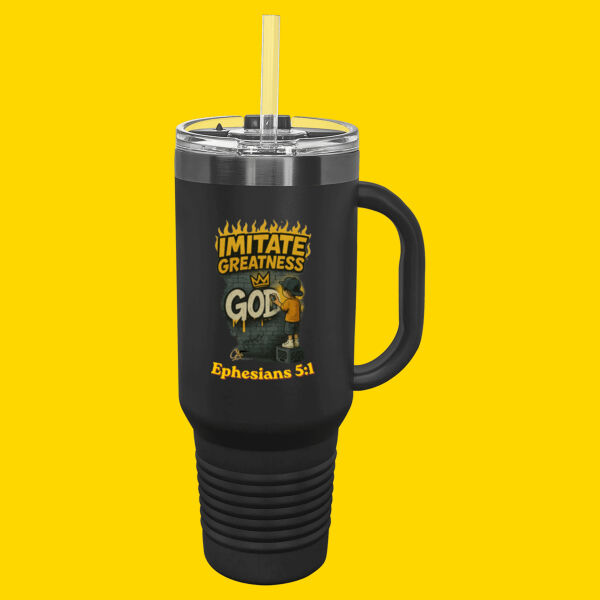Imitate Greatness Travel Mug Thumbnail