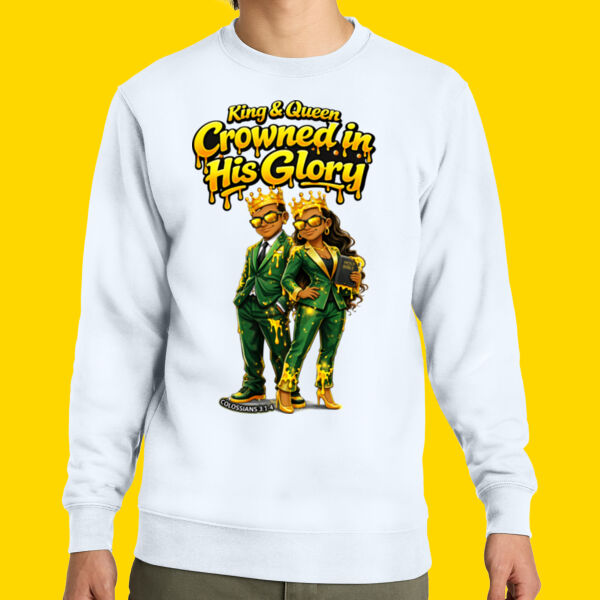 King & Queen Crowned In His Glory Sweatshirt  Thumbnail